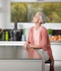 Modell in Showküche