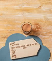 Fotohintergrund Nesquik Schneidbrett