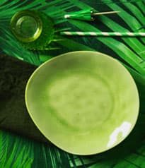 Grüne Keramikschale